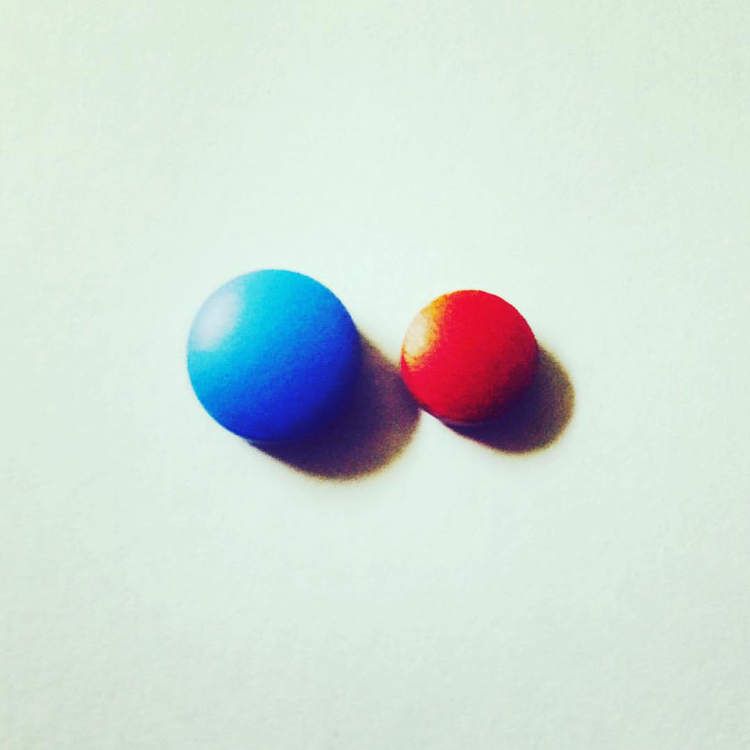One blue pill, one red pill. Both are epilepsy medications.